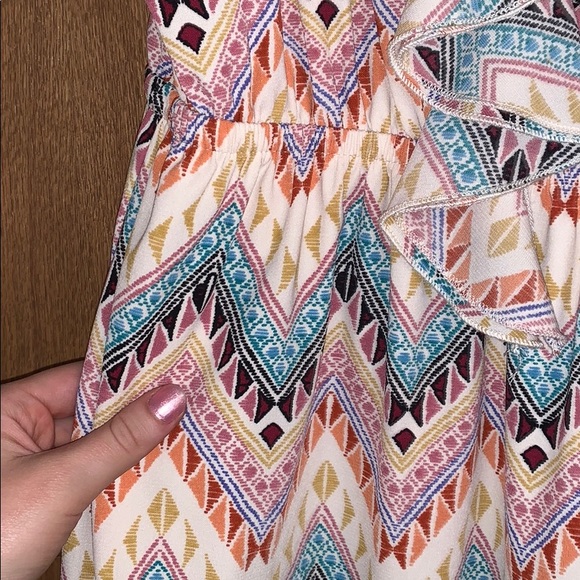 Francesca’s rainbow aztec flowy dress - Picture 3 of 4
